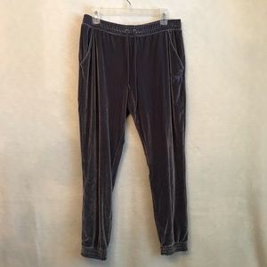 VS PINK Velvet Joggers Sweat Pants PJs Gray L